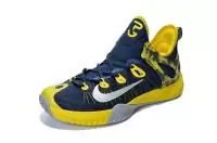 paul george nike zoom rev pe chaussures city chaussures bleu jaune